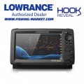LOWRANCE Сонар и GPS картограф Hook Reveal 9 с HDI сонда 50-200 kHz и 455-800 kHz - BG Menu и карта